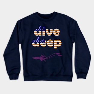 AMERICAN FLAG FOR DIVERS Crewneck Sweatshirt